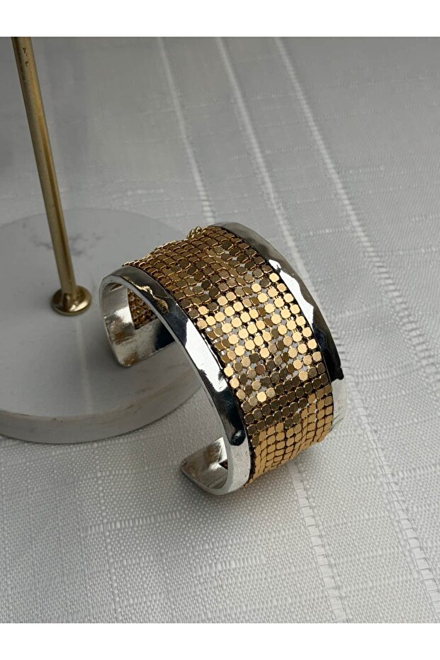 Marka Model Çift Renk Pullu Bilezik - 4