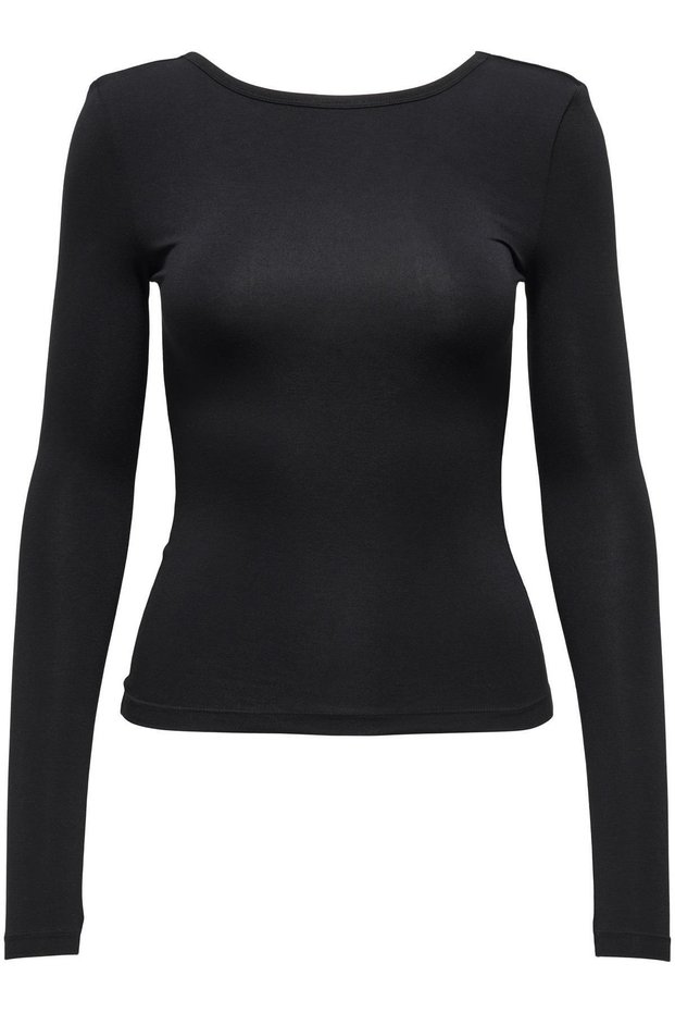 Jdy Women's Long Sleeve Blouse Mila – Deep Back Cutout, Stylish Design