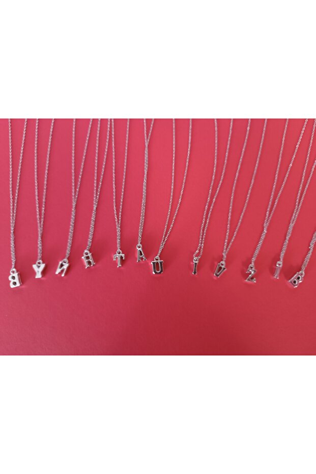 Harfli çelik kolye - 1