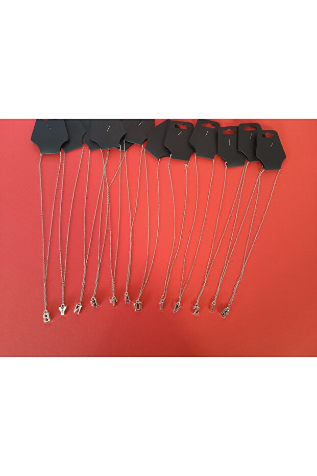 Harfli çelik kolye - 2