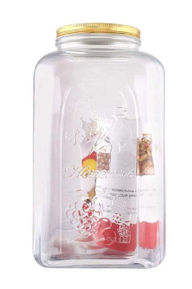 Pasabahce Homemade Glass Jar, 5 Lt, Metal Lid, 289 Mm Height