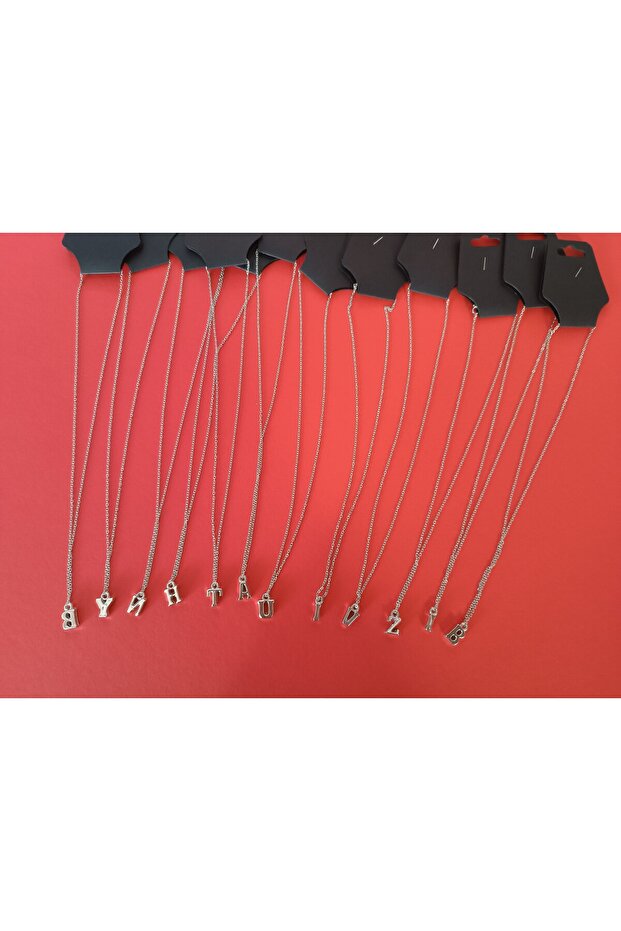 Harfli çelik kolye - 3