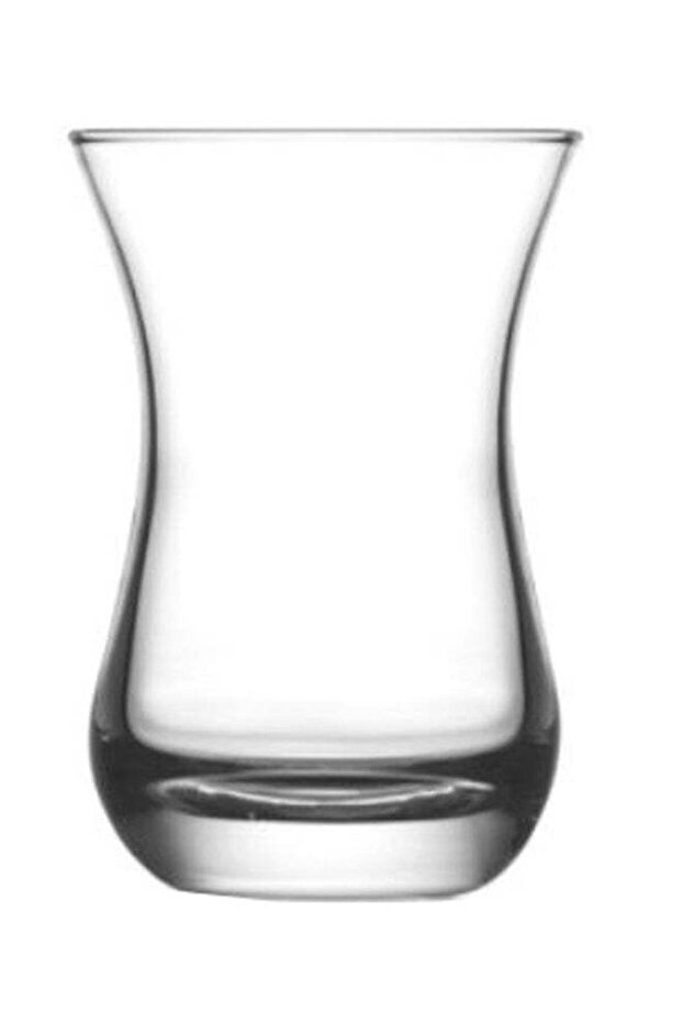 6-Piece Turkish Ajda Tea Cup Set Clear 165ml