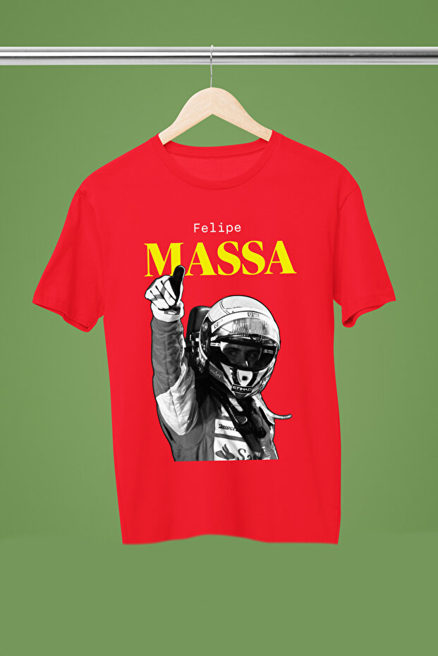 Felipe Massa Printed Cotton Short Sleeve Regular Fit F1 T-Shirt