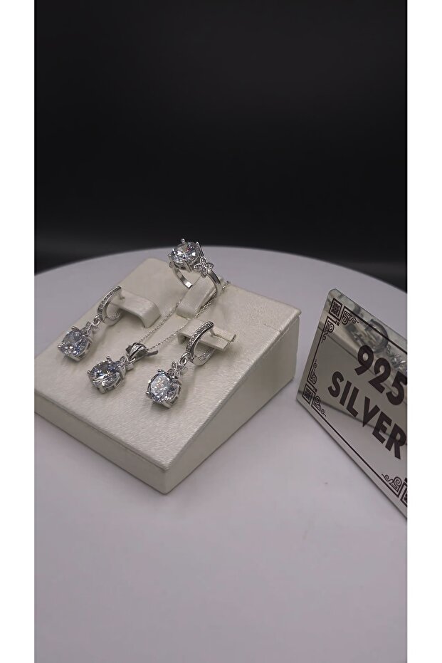925 Ayar Kadın Gümüş Set - 3