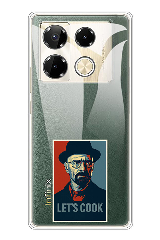 حافظة سيليكون متوافقة مع هاتف Infinix Note 40 PRO من Lets Cook Banner مطبوع - 1