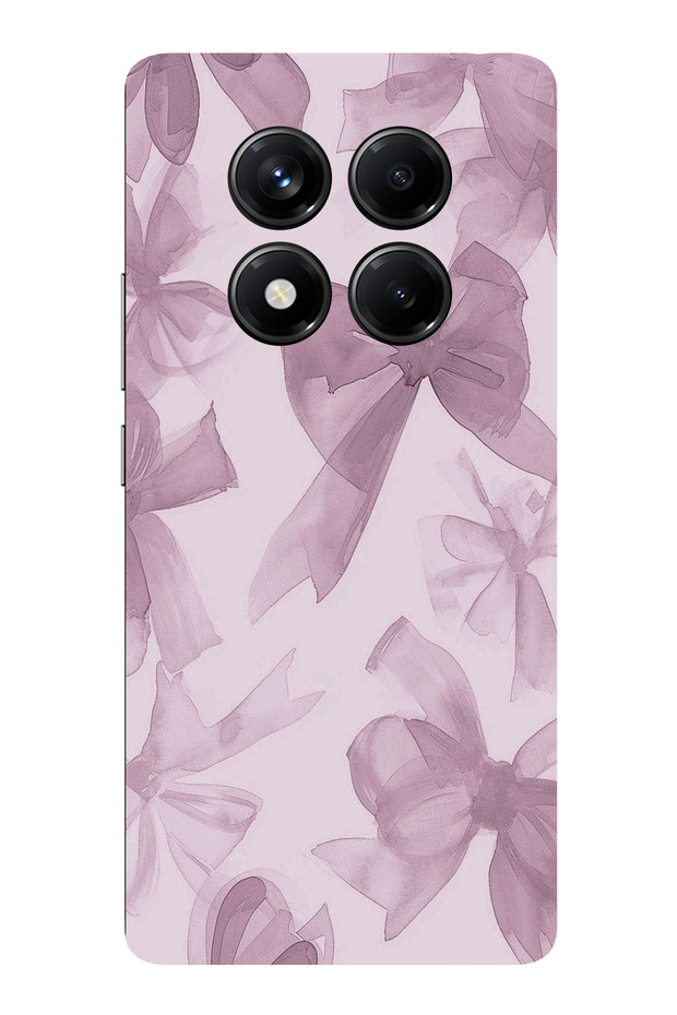 حافظة سيليكون متوافقة مع هاتف Redmi Note 14 PRO 5G باللون البنفسجي مطبوع - 1