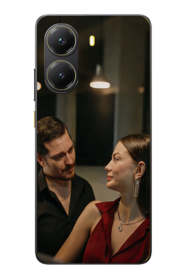 حافظة سيليكون متوافقة مع POCO X7 PRO - Eşref وNisan مطبوع - 1