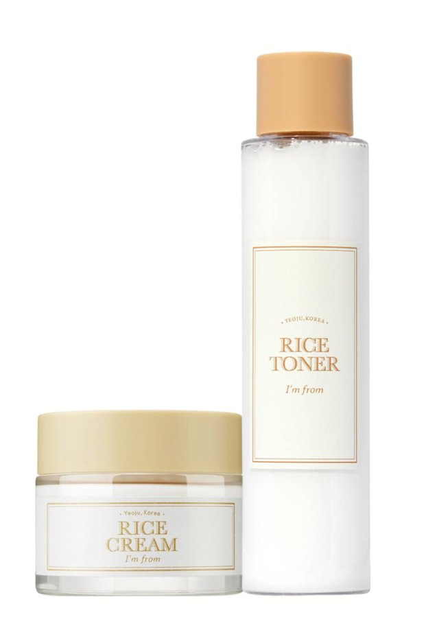 Brightening Rice Duo – I’m From Rice Toner & Cream for Even, Radiant Skin