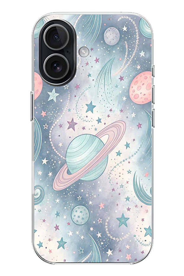 حافظة سيليكون ناعمة ملونة متوافقة مع هاتف iPhone 17 مطبوع - 1