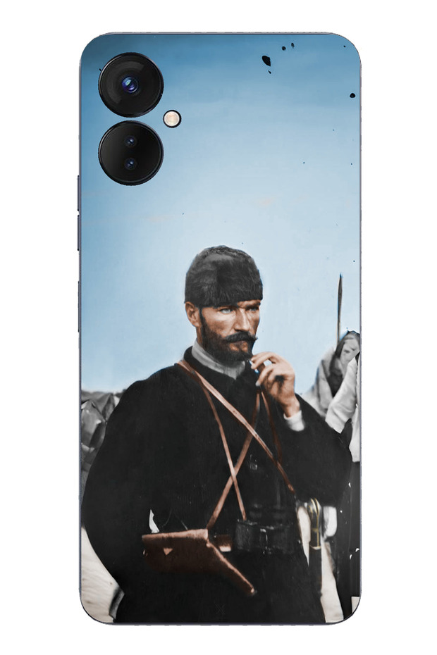 حافظة سيليكون متوافقة مع هاتف Tecno Spark 9 Pro من أتاتورك Cephede مطبوع - 1