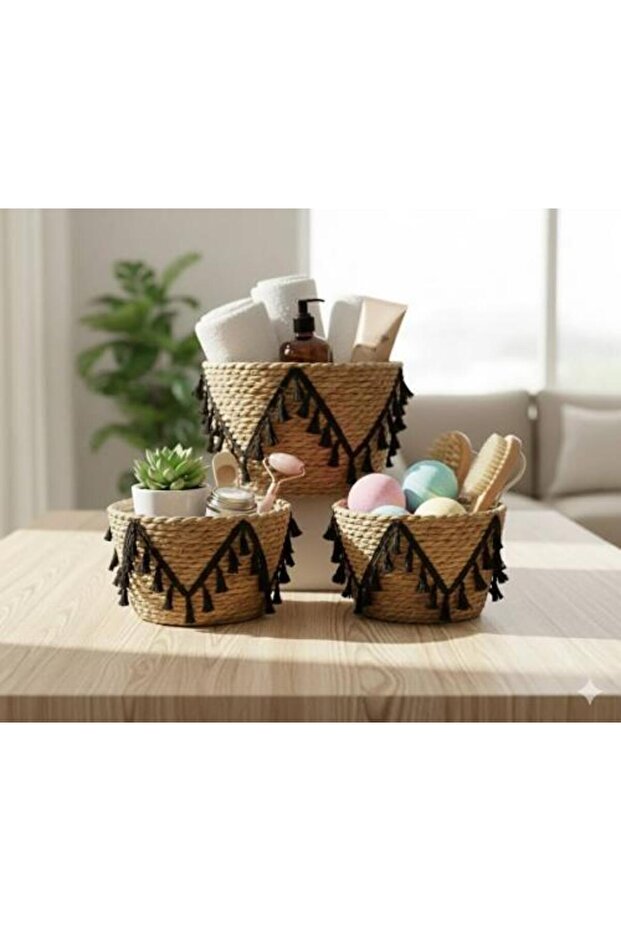 سلال خوص بوهيمي Bohemian Wicker Baskets - 1