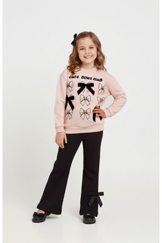 Girl's bow-tie spanish leggings set dmb-9886