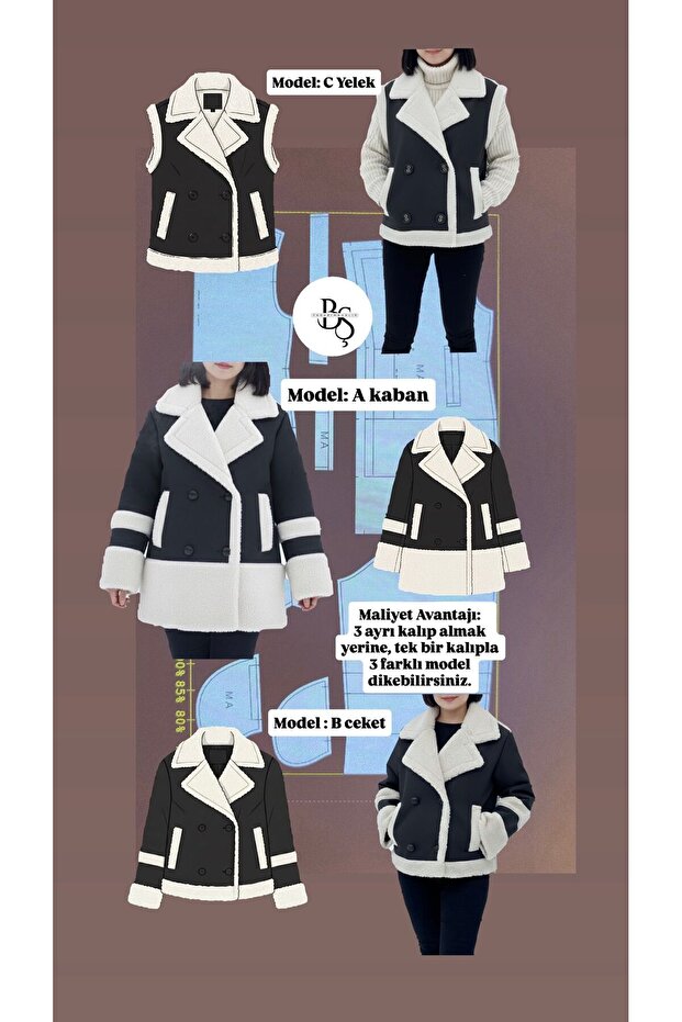 KABAN DIY KESİM DİKİM KALIBI DIR !!!!!! - 3