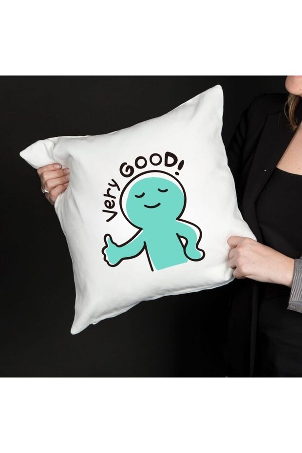 Decorative Pillowcase with Cute Character Design with Very Good Writing – Fun Print, Hollow