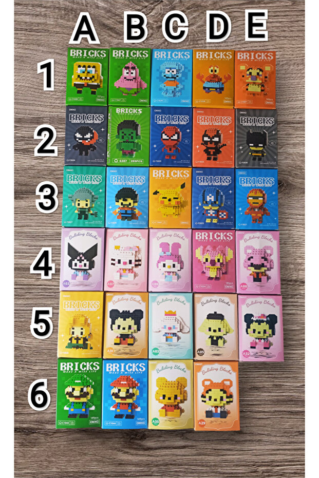 mini Yapı Oyuncak ( seçim yapabilirsiniz) 1 adet - 1