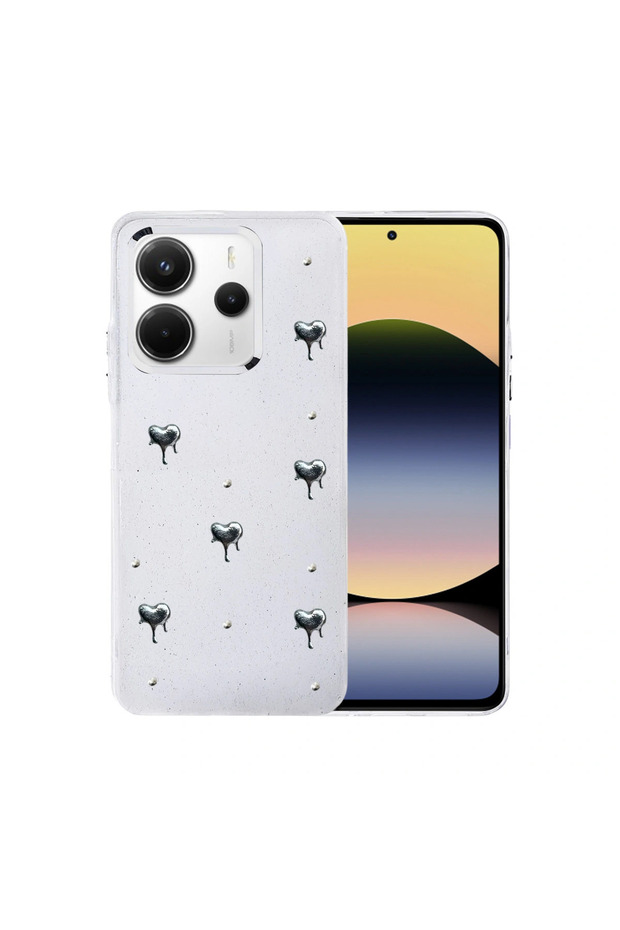 غطاء Xiaomi Redmi Note 14 4g بنمط الفيونكة - نمط 1 - 1