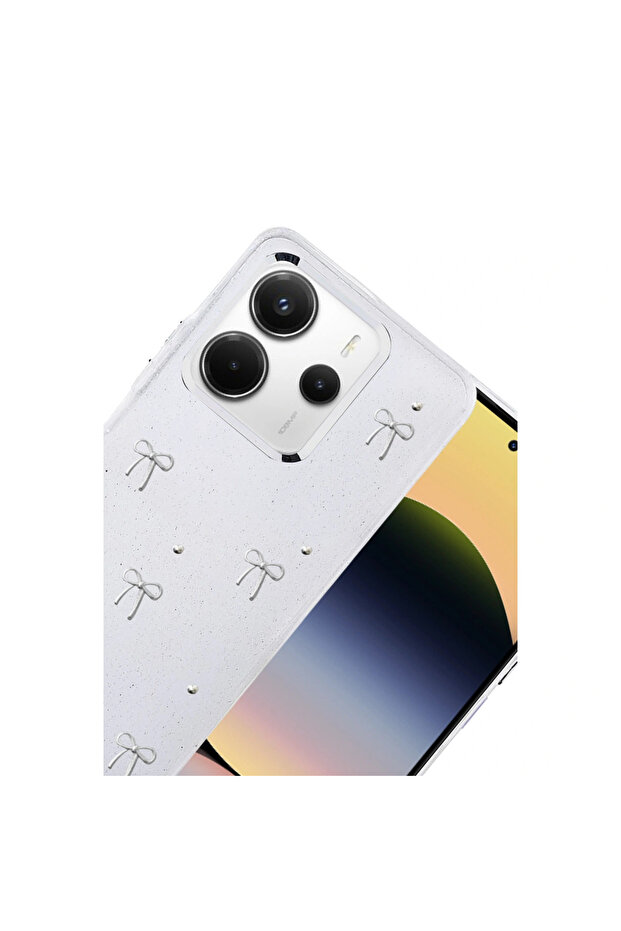 غطاء Xiaomi Redmi Note 14 4g بنمط الفيونكة - نمط 5 - 2