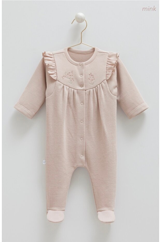 Pretty Baby 2 Thread Snap Fastener F Corded Fabric Jumpsuit