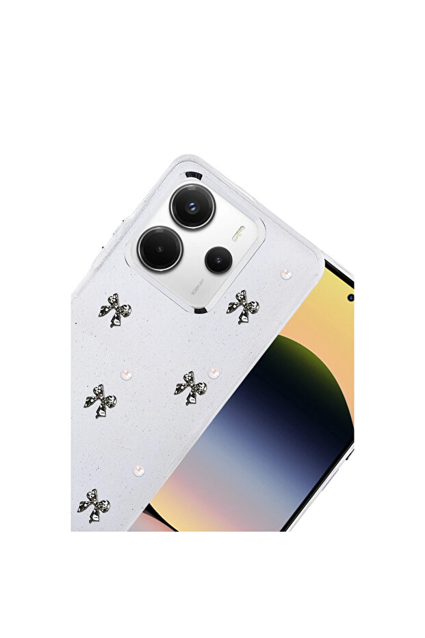 غطاء Xiaomi Redmi Note 14 4g بنمط الفيونكة - نمط 8 - 2