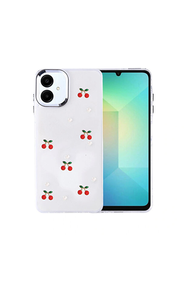 غطاء جالاكسي A07 4G بنمط الفيونكة - نمط 9 - 1