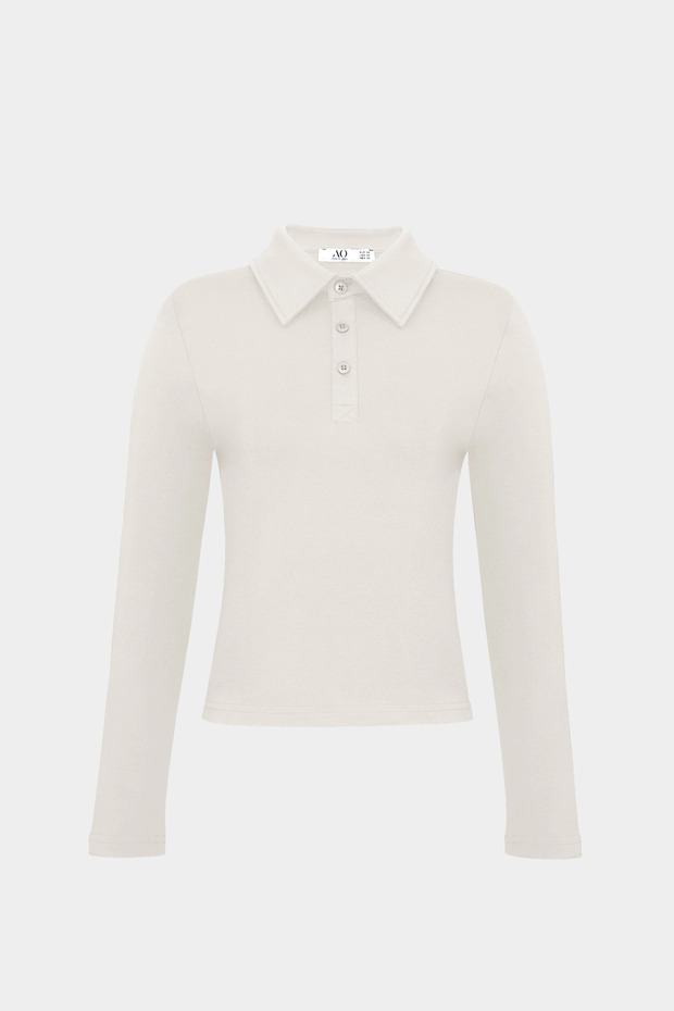 Premium Polo Neck Shoulder Pad Detailed Cotton Fit T-Shirt