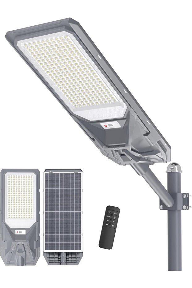 6000W Solar Street Lights Outdoor, 10000LM Commercial Parking Lot Light