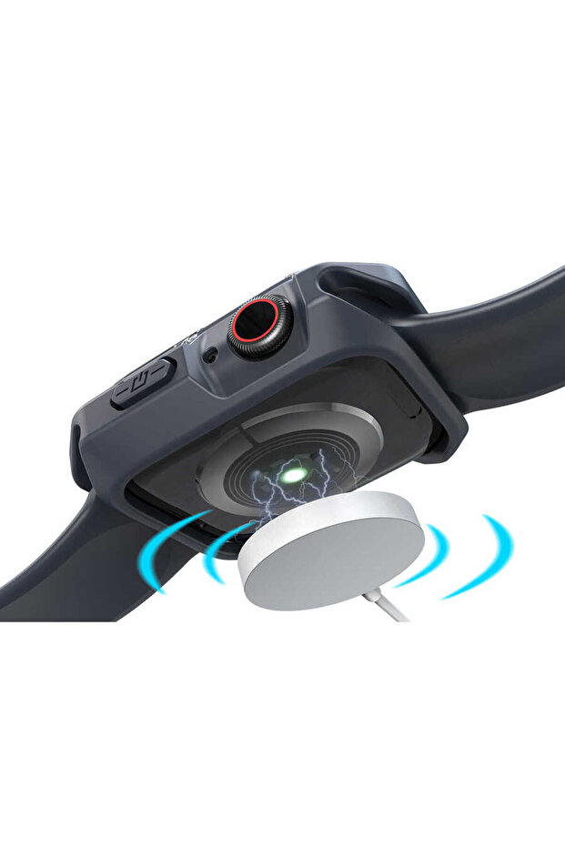 ساعة 40 ملم CPPL Watch Gard 08 Sert PC + واقي من السيليكون - أزرق - 8