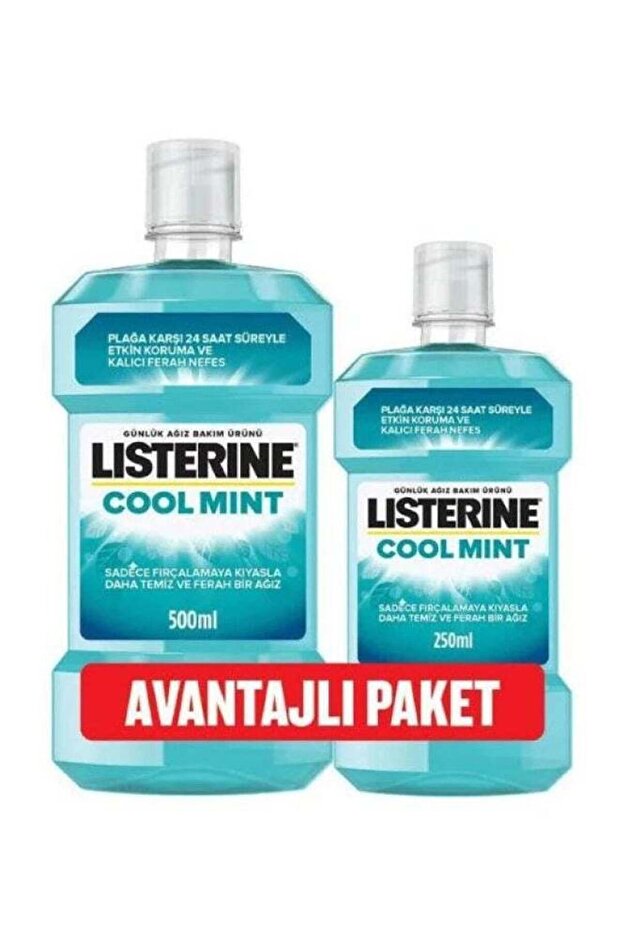 غسول فم منعش بنكهة النعناع ٥٠٠ مل + ٢٥٠ مل