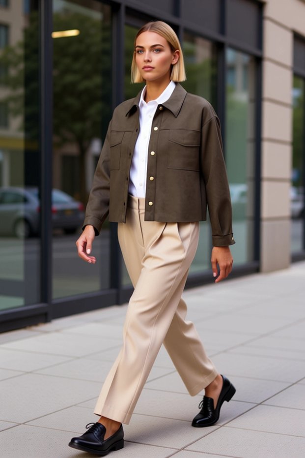 Women's Jacket Collar Standard Sleeve Plain Pattern Suede Shirt Functional Durable Quality Aesthetic