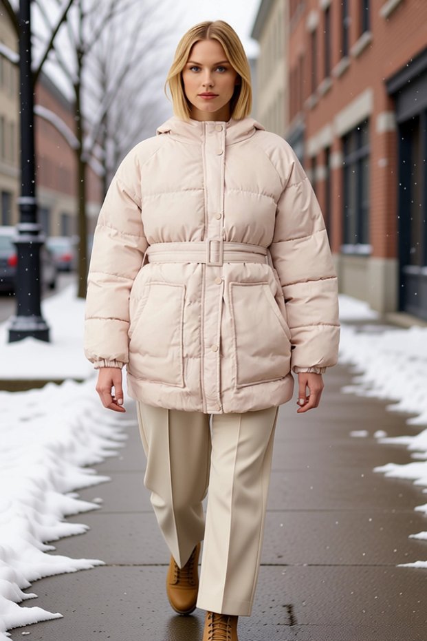 Women's Hooded Raglan Sleeve Plain Pattern Water Repellent Coat Functional Durable Quality Modern