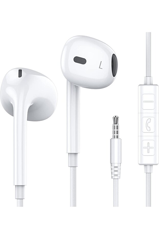 Wired Earphone with Microphone In-Ear Headphones with Mic | Noise Isolation | 3.5mm Jack