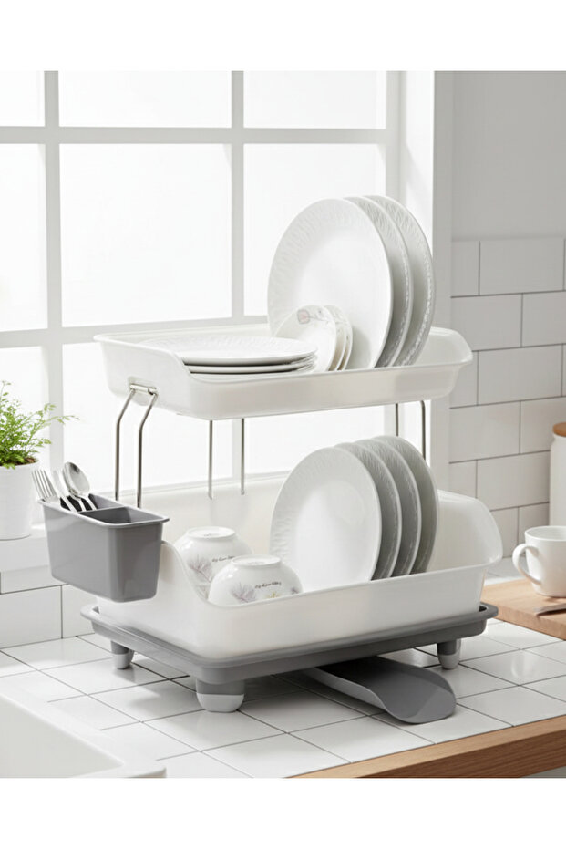 مجفف الأطباق البلاستيكي كفاءة التنظيم وسرعة التجفيف - 1