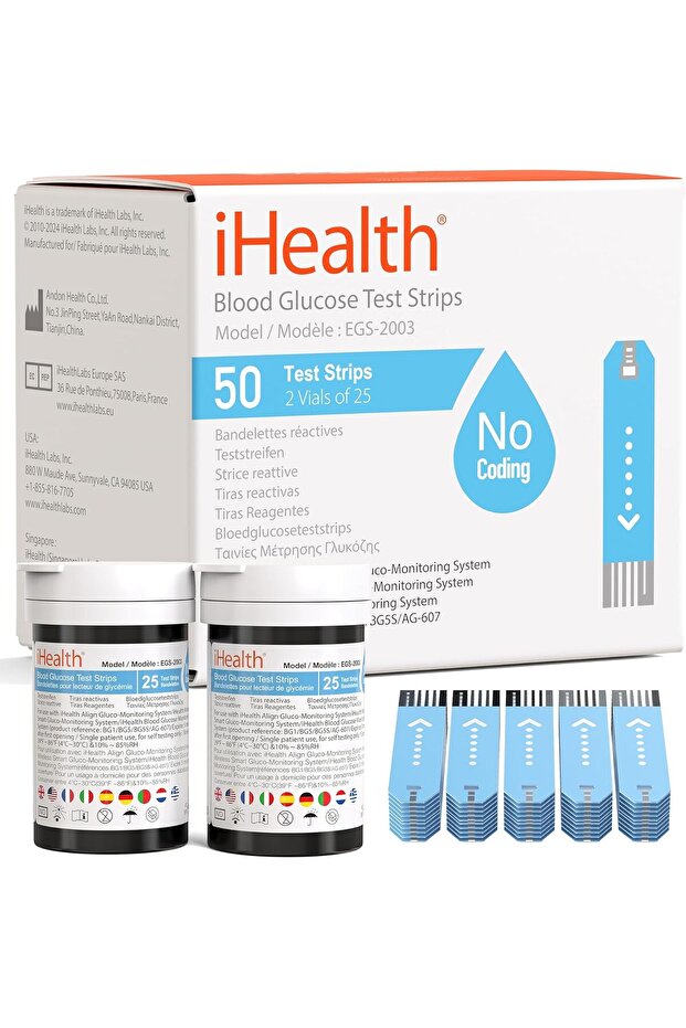 Blood Glucose Test Strips (50 Count)