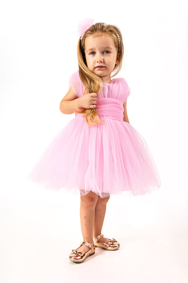 KARE TÜLLÜ TÜTÜ ELBİSE - 7