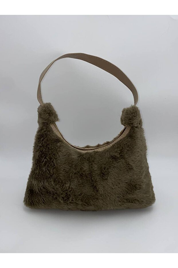 Lady Plush Hand and Shoulder Baguette Women's Bag