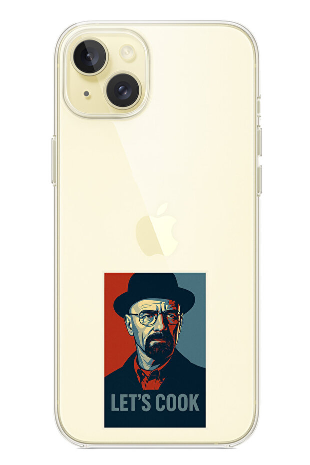 iPhone 15 Plus Compatible Lets Cook Banner Printed Silicone Case - 1