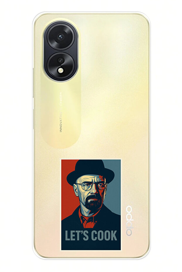 حافظة سيليكون متوافقة مع هاتف اوبو A38 Lets Cook Banner مطبوع - 1