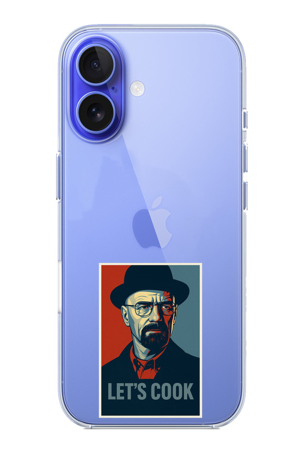 حافظة سيليكون متوافقة مع هاتف iPhone 16 Lets Cook Banner مطبوع - 1
