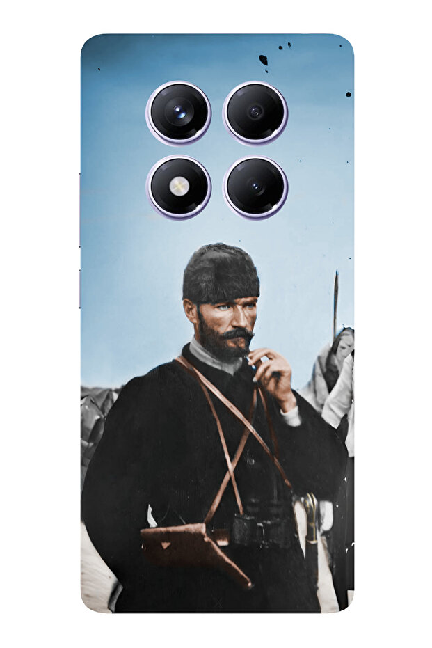 حافظة سيليكون متوافقة مع هاتف Redmi Note 14 PRO PLUS من أتاتورك مطبوع - 1