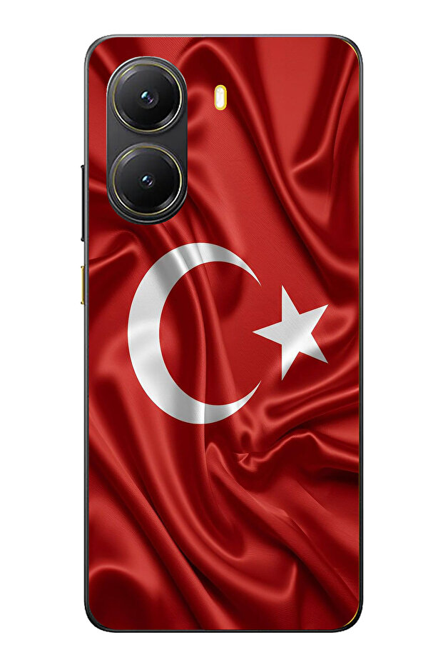 Poco X7 Pro Compatible Turkish Flag Printed Silicone Case - 1