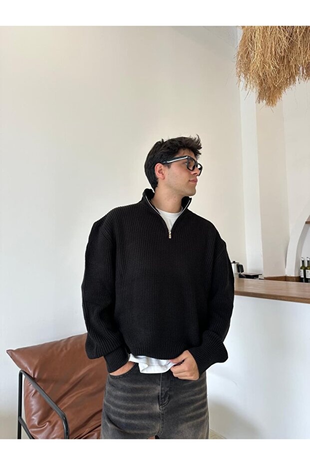 Triko Oversize Half-Zip - 4