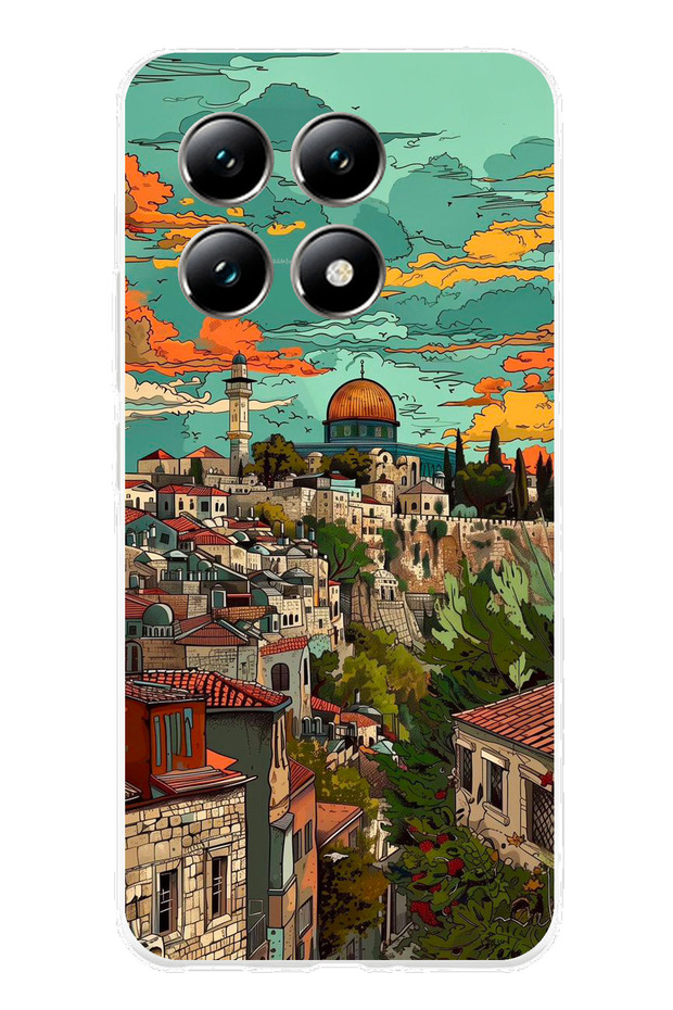 Xiaomi Mi 14t Compatible Free Palestine and Dome of the Rock Printed Silicone Case