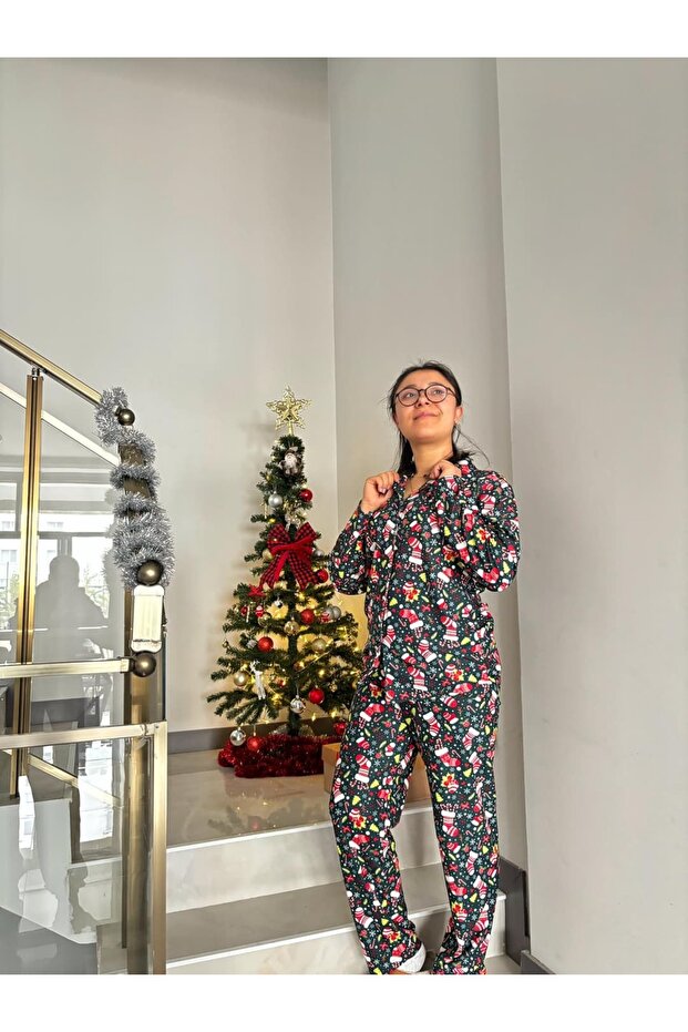 طقم بيجامة بأزرار أمامية من ميدنايت جلو - 2