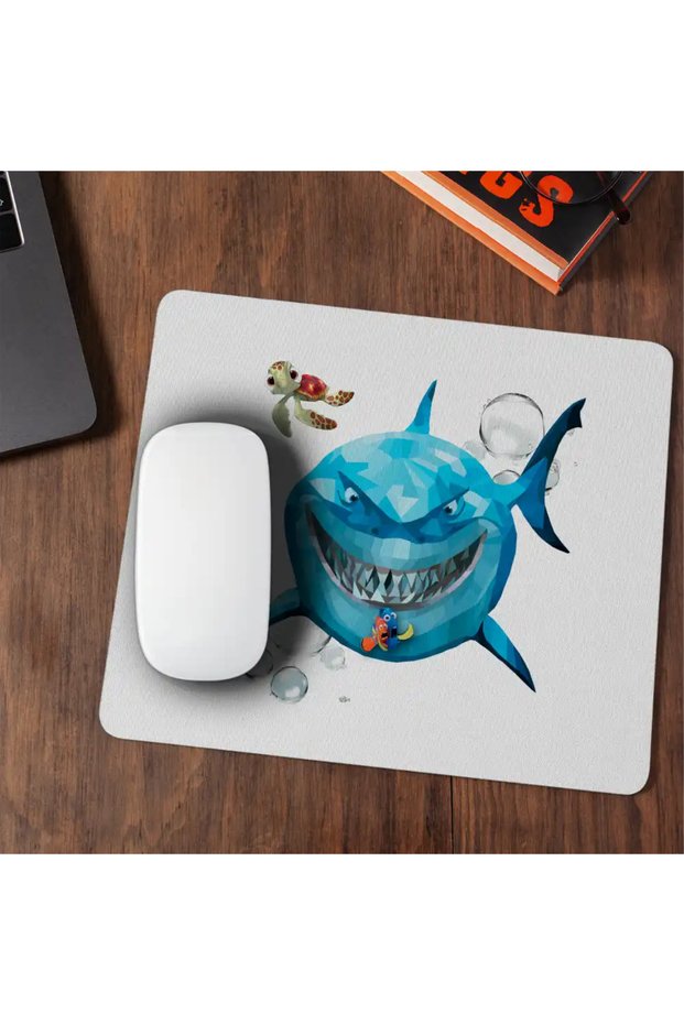 Mousepad Finding Nemo Bruce Shark Ocean Geometric