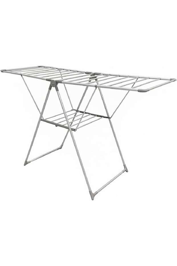 Foldable and Adjustable Stainless Steel Clothes Drying Rack (Small)