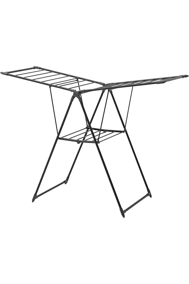 Strong Laundry Drying Rack - Durable, Foldable, Black - 6