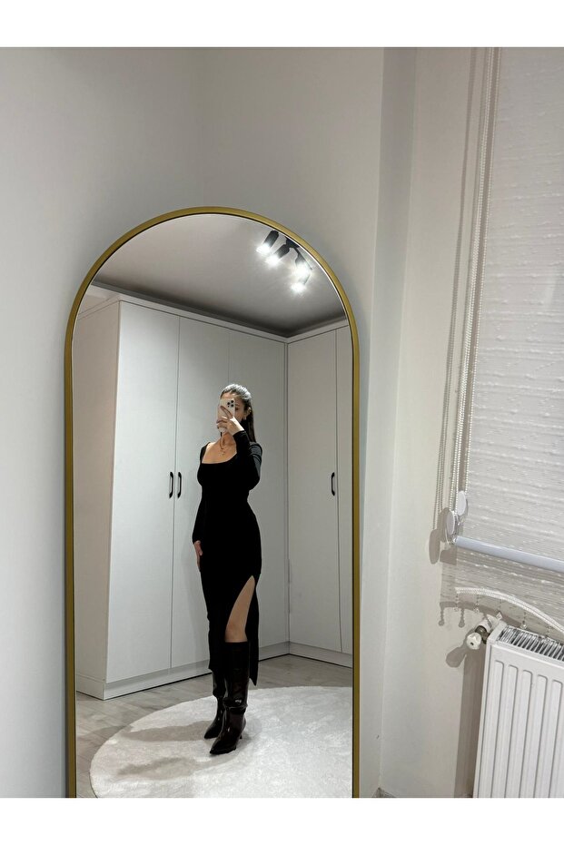 KARE YAKA ELBİSE - 1