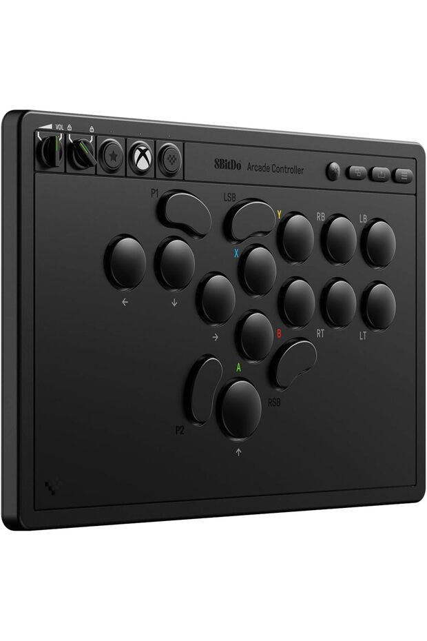 8Bitdo - وحدة تحكم ألعاب أركيد لأجهزة Xbox/PC - أسود/ألعاب كلاسيكية - 2