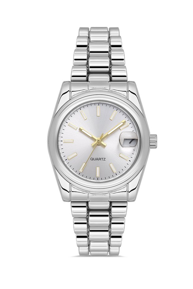 Women's Steel Silver Cord Modern Wristwatch with Yellow Details Tctsn000702S0385